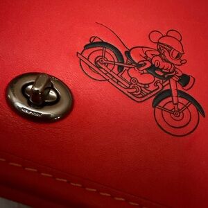Red Coach X Mickey Coach Women's Crossbody Bag